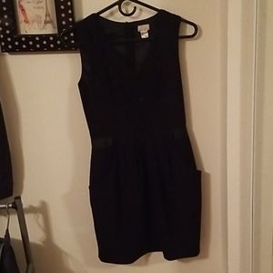 Little black wool dress